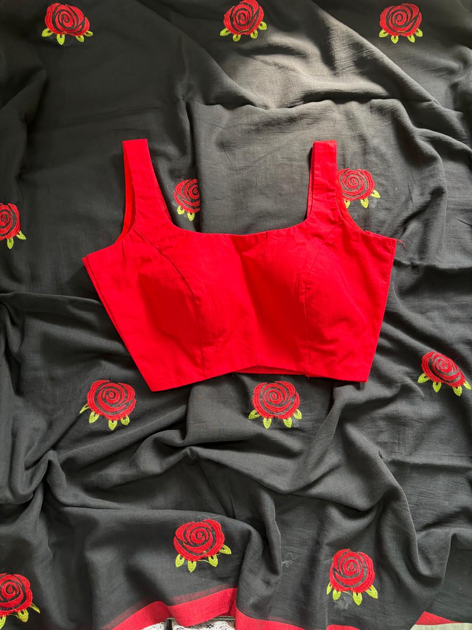 Red blouse