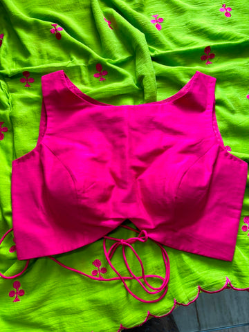 Pink Blouse (Boat neck)