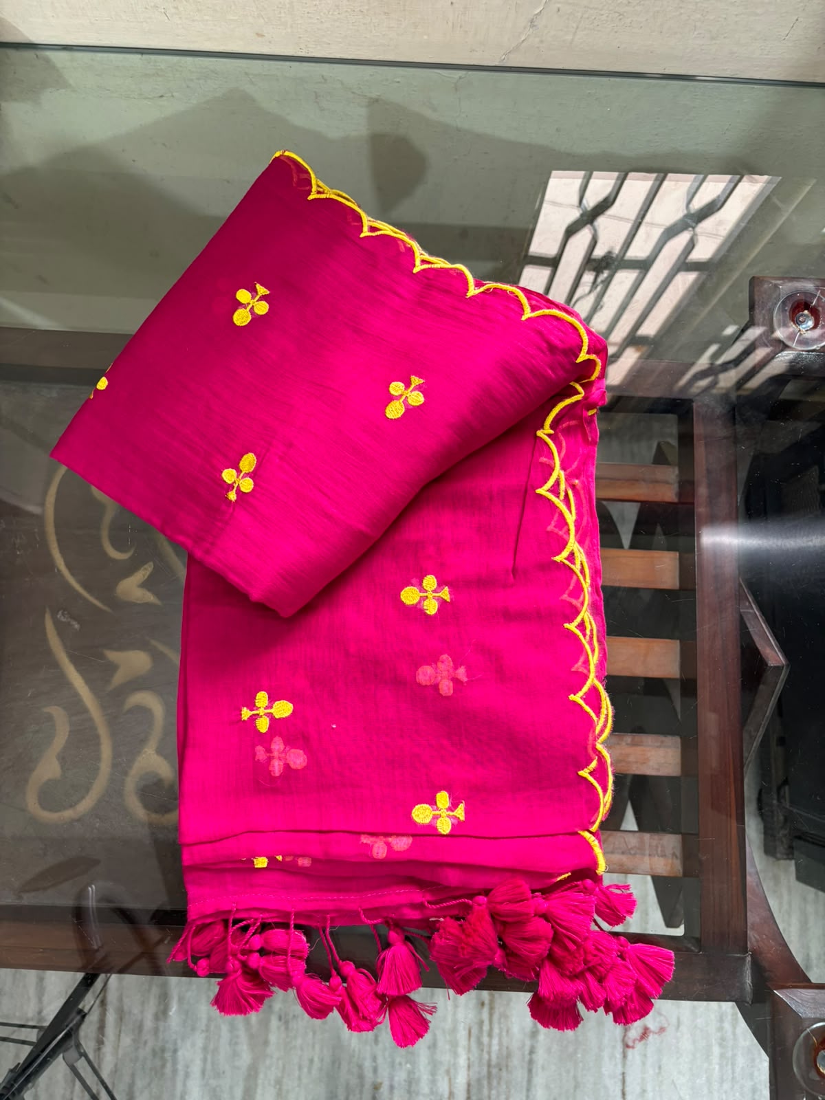 Rani pink with club design
