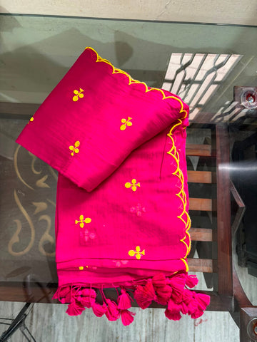 Rani pink with club design