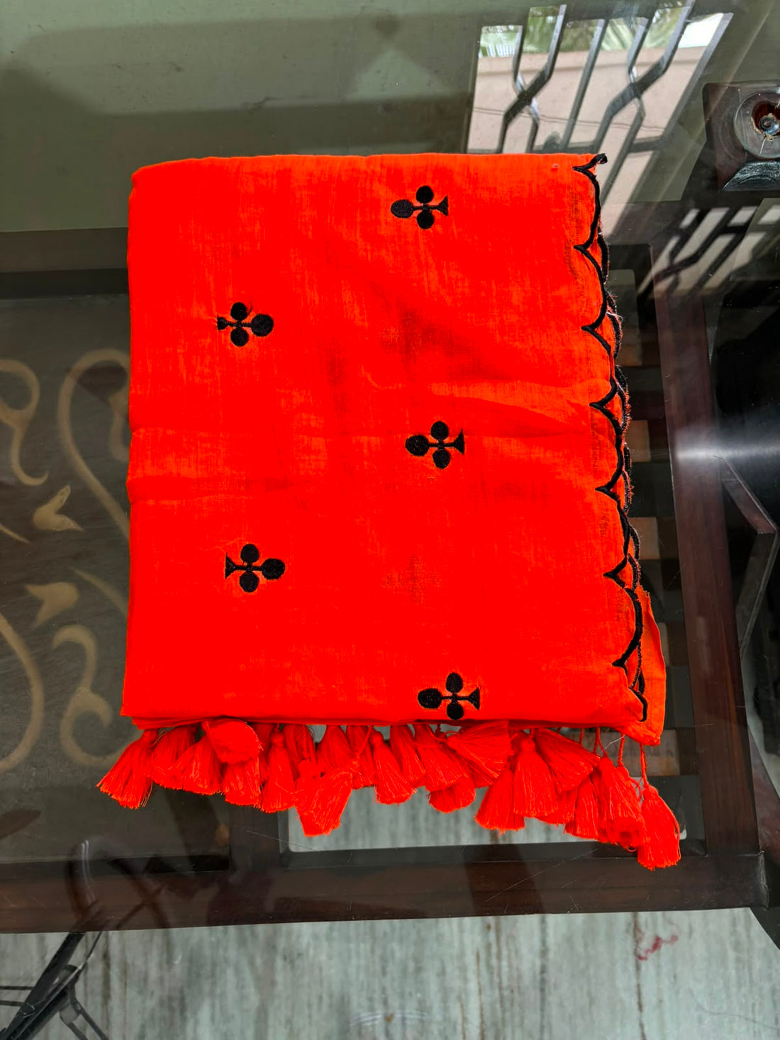 Orange with club design