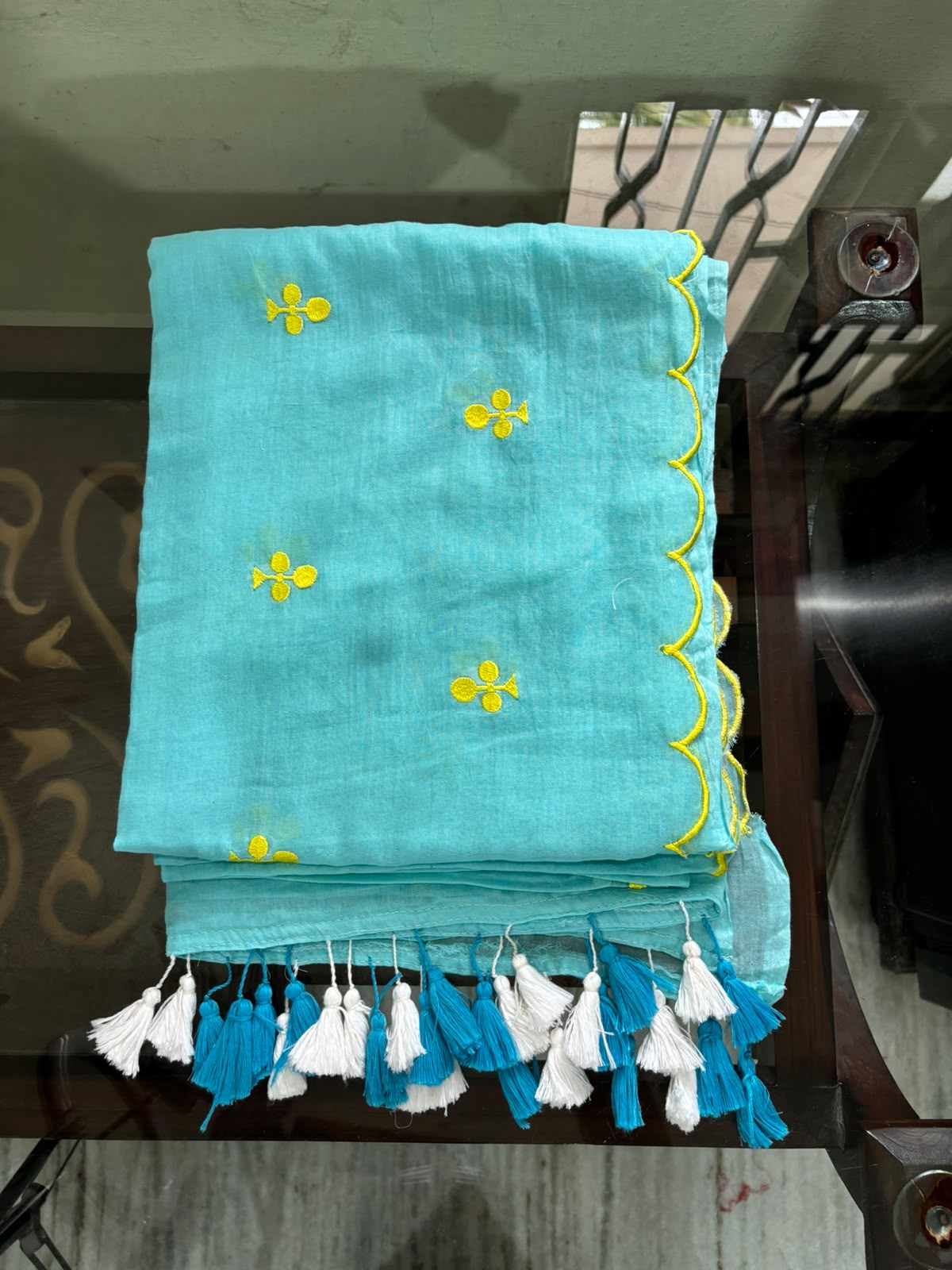 Sky blue with club design