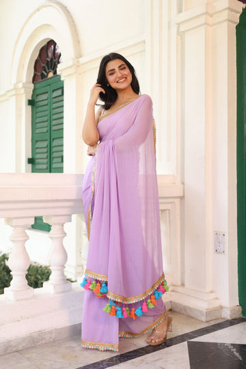 Lavender with lace